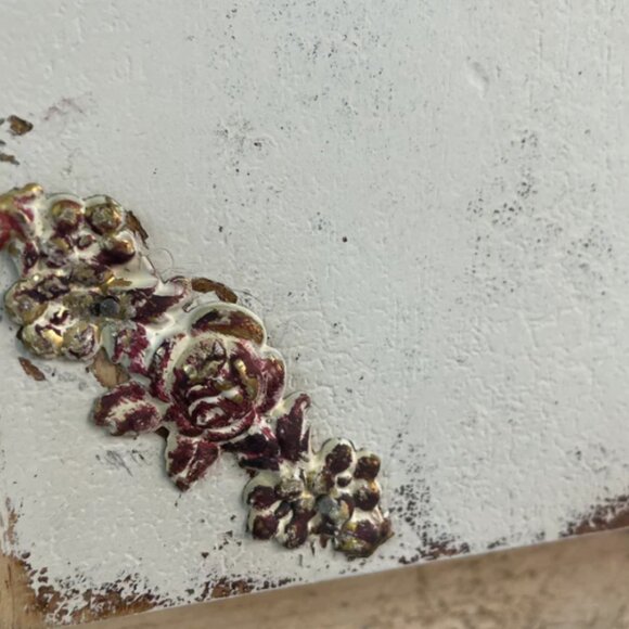 Old vintage frame on wood upcycled - Picture 4 of 4